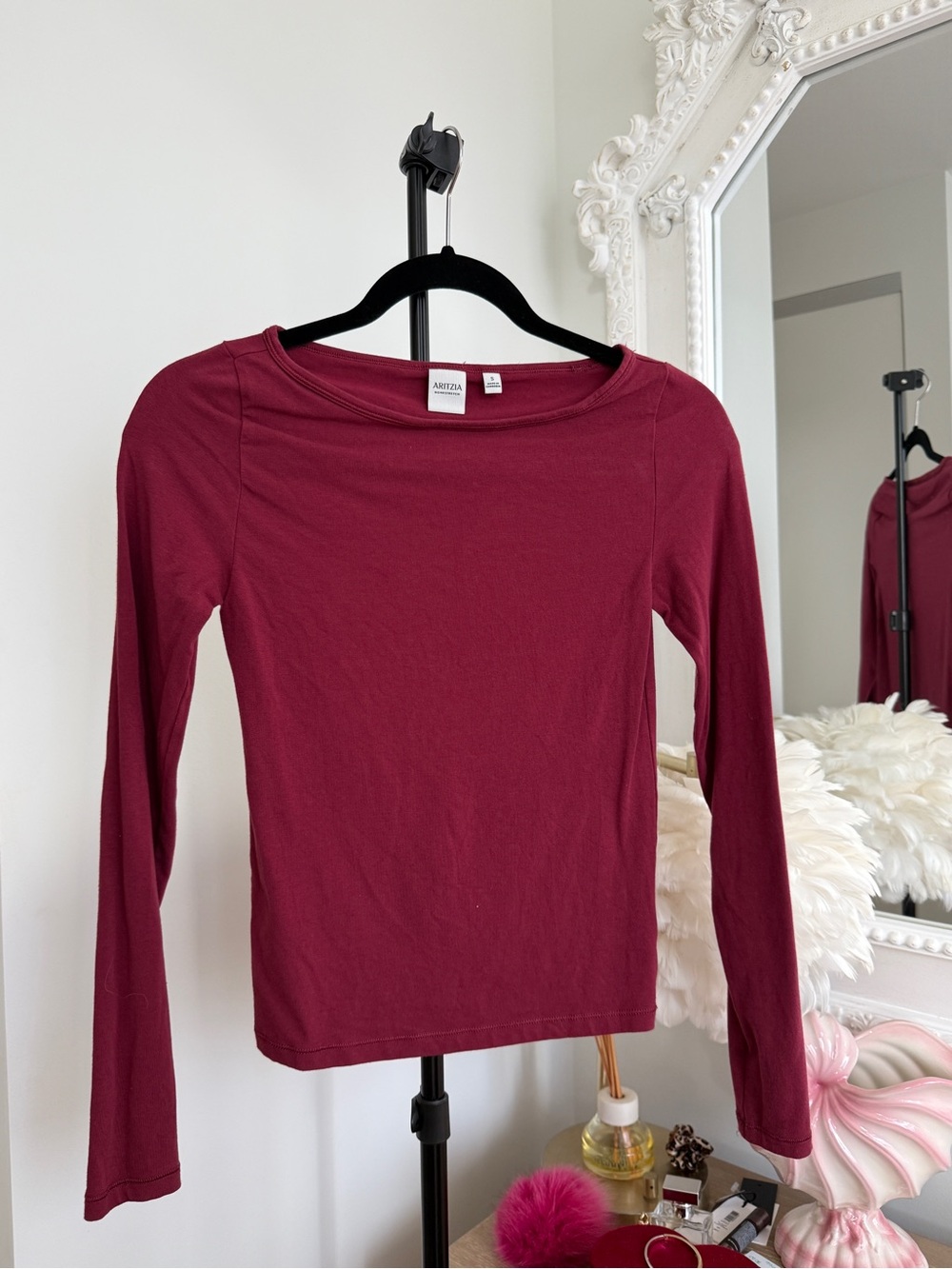 Aritzia HOMESTRETCH™ SMOOTH Longsleeve Boat Neck Top